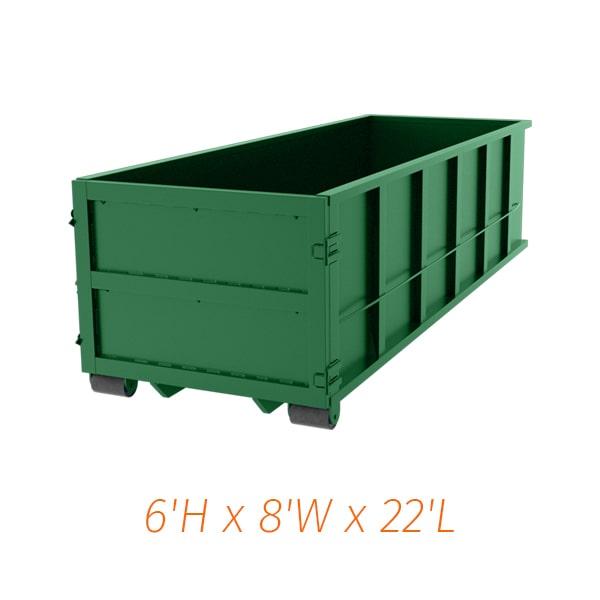 we may have special promotion or discount on our 30 yard dumpsters depending on the rental duration and location